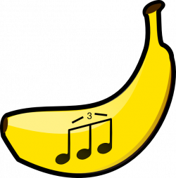 Banana Triplet Notes Clip Art at Clker.com - vector clip art online ...