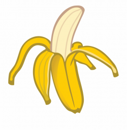 Free Clipart Of A Banana - Peeled Banana Cartoon - plantain ...