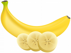 Banana and Slices Transparent PNG Clip Art Image | Gallery ...