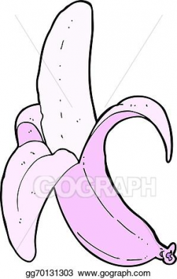 Vector Stock - Cartoon pink banana. Clipart Illustration gg70131303 ...