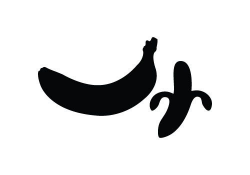 Banana clipart silhouette - Pencil and in color banana clipart ...