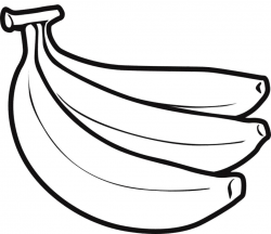 Drawing Of A Banana Drawing – Clipart Best | Banana in 2019 ...