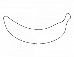 Banana pattern. Use the printable outline for crafts, creating ...