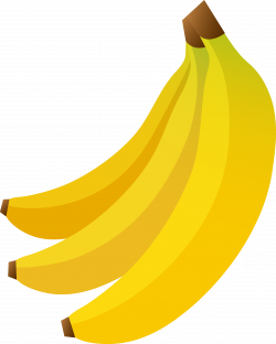 Bunch of Three Bananas - Free Clip Art