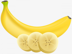 Yellow Banana Slices, Yellow, Banana, Slice PNG Image and Clipart ...