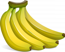 Clipart - A bunch of bananas