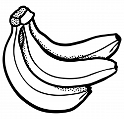 banana black and white clipart 5 | Clipart Station