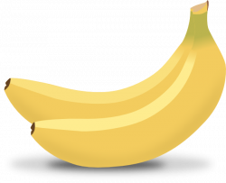 Two bananas clipart