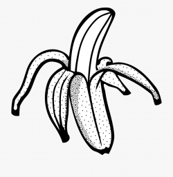 Banana Black And White Clipart - Black And White Clip Art ...