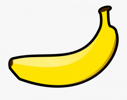 Banana Clipart Yellow Object - Banana Clipart Transparent ...