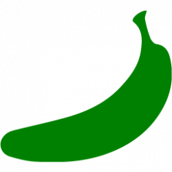 Green banana 2 icon - Free green fruit icons