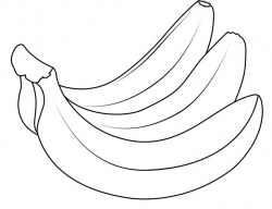 Printable Banana Pictures Free Coloring Library