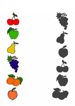 Shadow clipart fruit - Pencil and in color shadow clipart fruit
