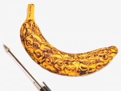 Pen And Bananas, Pen, Banana, Small Yellow People PNG Image and ...