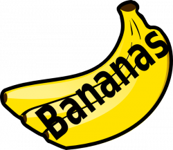 Banana clip art - vector clip art online, royalty free public domain ...