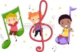 Music clipart for kid - Pencil and in color music clipart for kid