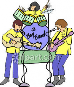Boy Band - Royalty Free Clipart Picture