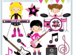 Girl Band Clipart