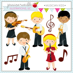 Musician Kids Cute Digital Clipart Commercial Use OK Music