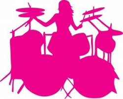 Drums Clipart Image - Female Drummer in a Rock Band - ClipArt Best ...