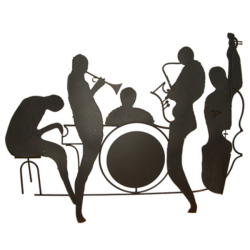 Silhouette Jazz Band Wall Sculpture Id | Free Images at Clker.com ...