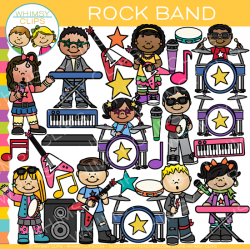 Kids Rock Band Clip Art , Images & Illustrations | Whimsy Clips