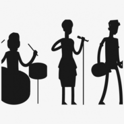 Rock Band Clipart Pop Band - Music Band Silhouette #1486396 ...
