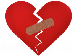 Broken Heart With Bandaid transparent PNG - StickPNG