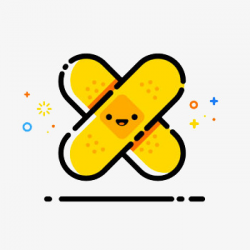 Cute Yellow Band-aid, Lovely, Cross, Yellow PNG Image and Clipart ...