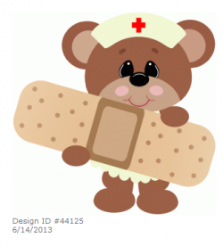 Teddy Bear ~ Nurse holding bandaid by Stinkin Cute Paper Piecings ...