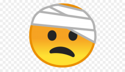 Emoticon Emoji Android Nougat The Button - bandage png download ...