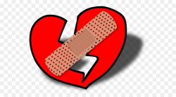 Broken heart Band-Aid Clip art - Shattered Heart Cliparts png ...
