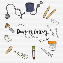 Doctor Clipart-Nurse Clipart-Object Clipart-Digital