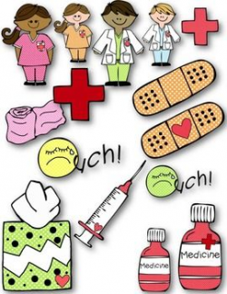 Nurse's Office Clip Art ~ Commercial Use OK ~ Bandaid ...