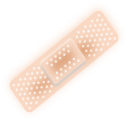 OnlineLabels Clip Art - Plaster Bandage - Bandaid
