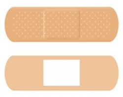 Adhesive Bandage Exclamation Mark vector art illustration ...