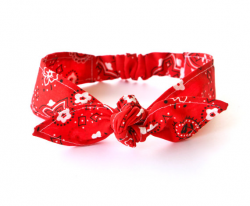 Bow Baby Toddler Pre-tied Head Scarfs Red Bandana Baby