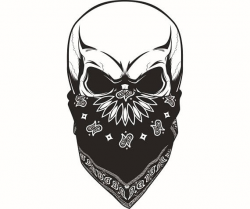 Skull 22 Head Bandana Gang Hat Mask Death Killer Tattoo