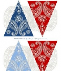 Free Bandana Printables ~ (Although this was designed for 4th of ...