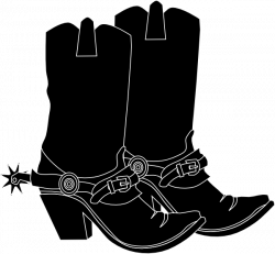 Black western boots clipart kid - Cliparting.com