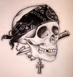Gangsta Tattoo Drawings | Drawings Gangster Skulls Pictures ...