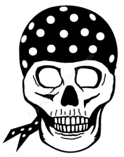 Skull Bandana Drawing at GetDrawings.com | Free for personal use ...