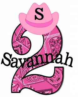 Pink Bandana Cowgirl Girls Personalized Birthday Shirts