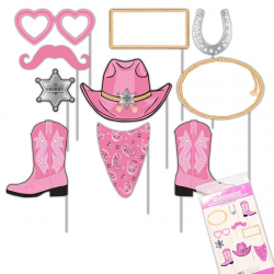 Pink Bandana Photo Booth Prop Kit