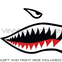 Flying Tigers Vinyl Decal Sticker Shark Teeth Hobby WW2 | Shark ...