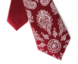 Boys Bandana Print clip-on tie, by Cyberoptix