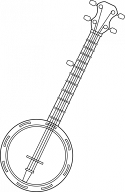 banjo coloring pages print - Google Search | musical instruments ...