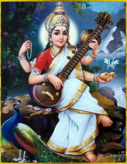 Saraswati Devi | Hindu god B | Pinterest