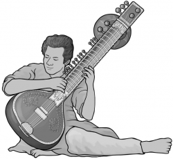 sitar ] plucked string instruments. necked lutes. royalty free ...