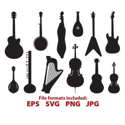 String Instruments, guitar, violin, cello, banjo, mandolin, harp ...